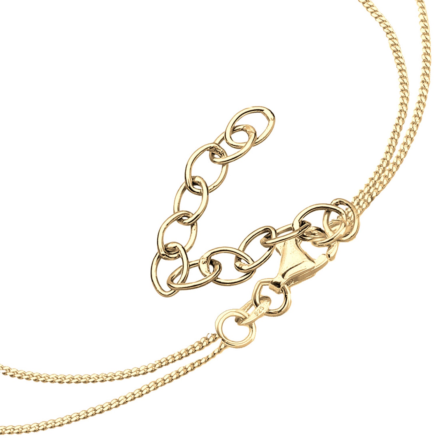 Gold - Elli | Layer-Halskette Geo | 925 Sterling Silber vergoldet