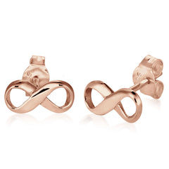 Roségold - Elli | Ohrstecker Infinity | 925 Sterling Silber Rosegold