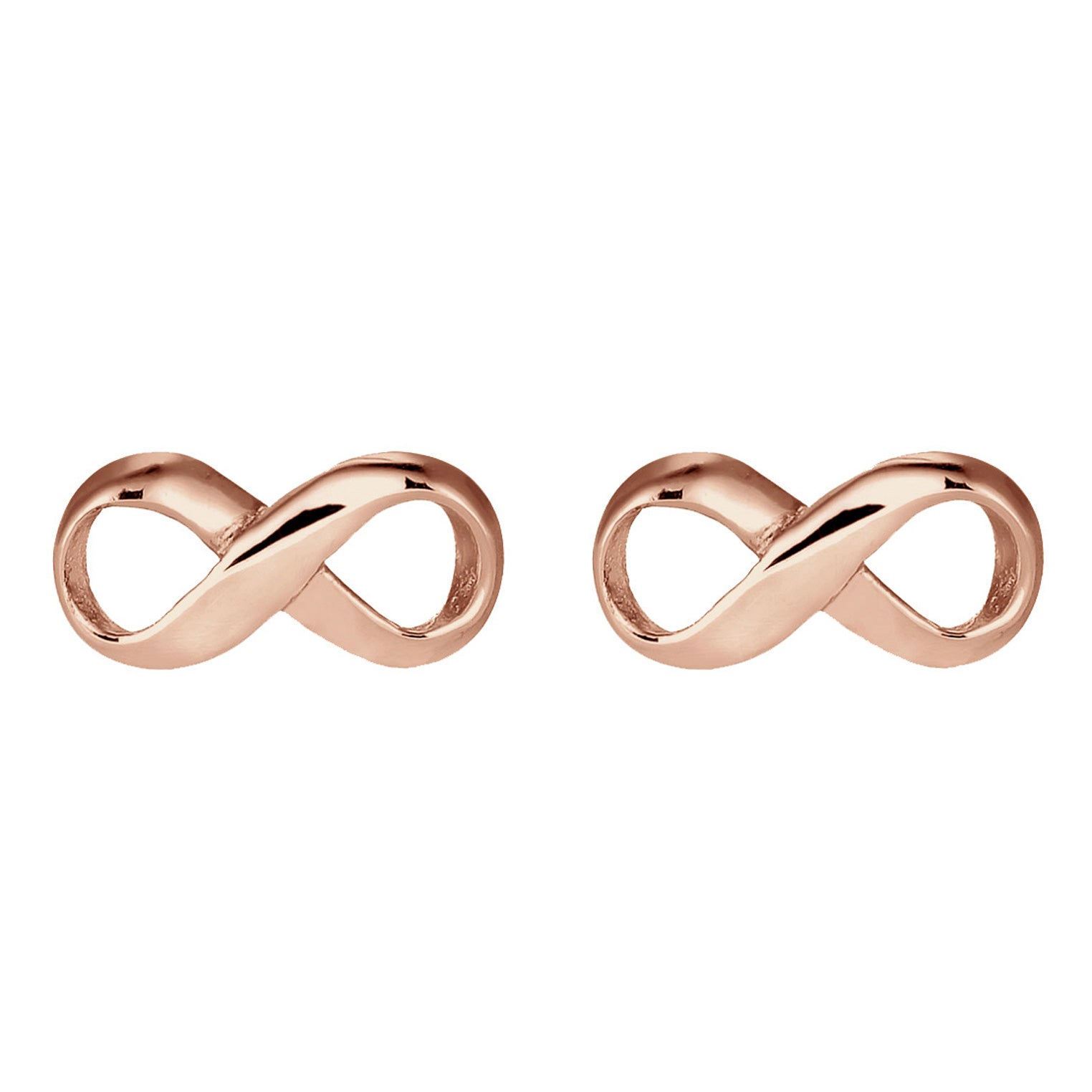 Roségold - Elli | Ohrstecker Infinity | 925 Sterling Silber Rosegold