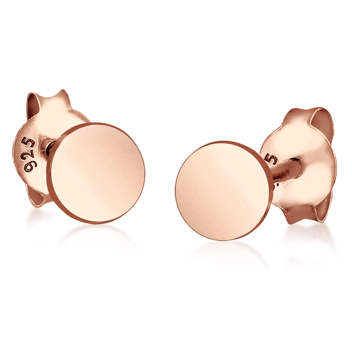 Roségold - Elli | Ohrstecker Geo | 925 Sterling Silber Rosegold