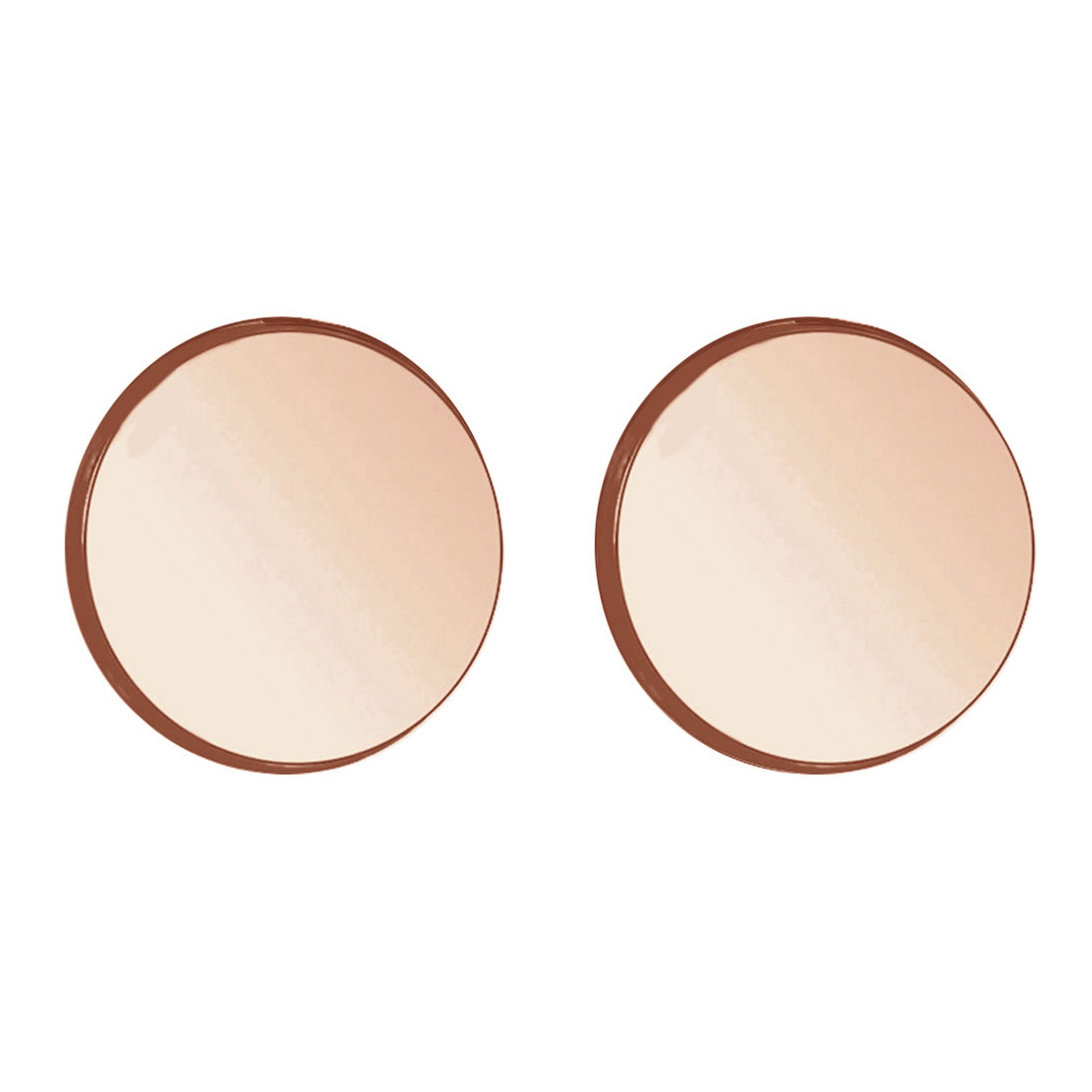 Roségold - Elli | Ohrstecker Geo | 925 Sterling Silber Rosegold