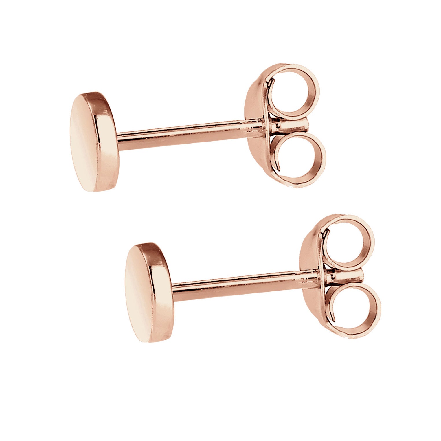 Roségold - Elli | Ohrstecker Geo | 925 Sterling Silber Rosegold