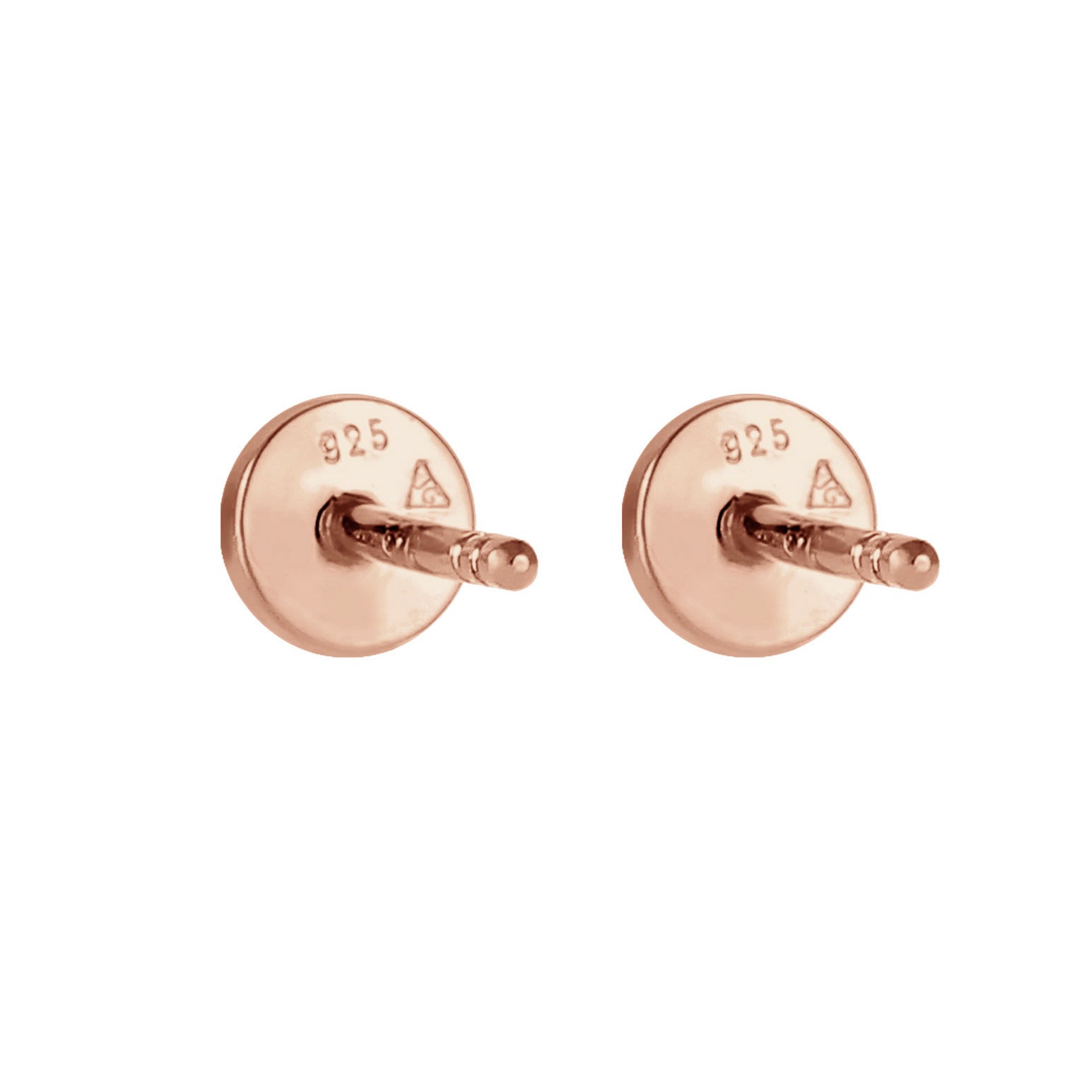 Roségold - Elli | Ohrstecker Geo | 925 Sterling Silber Rosegold