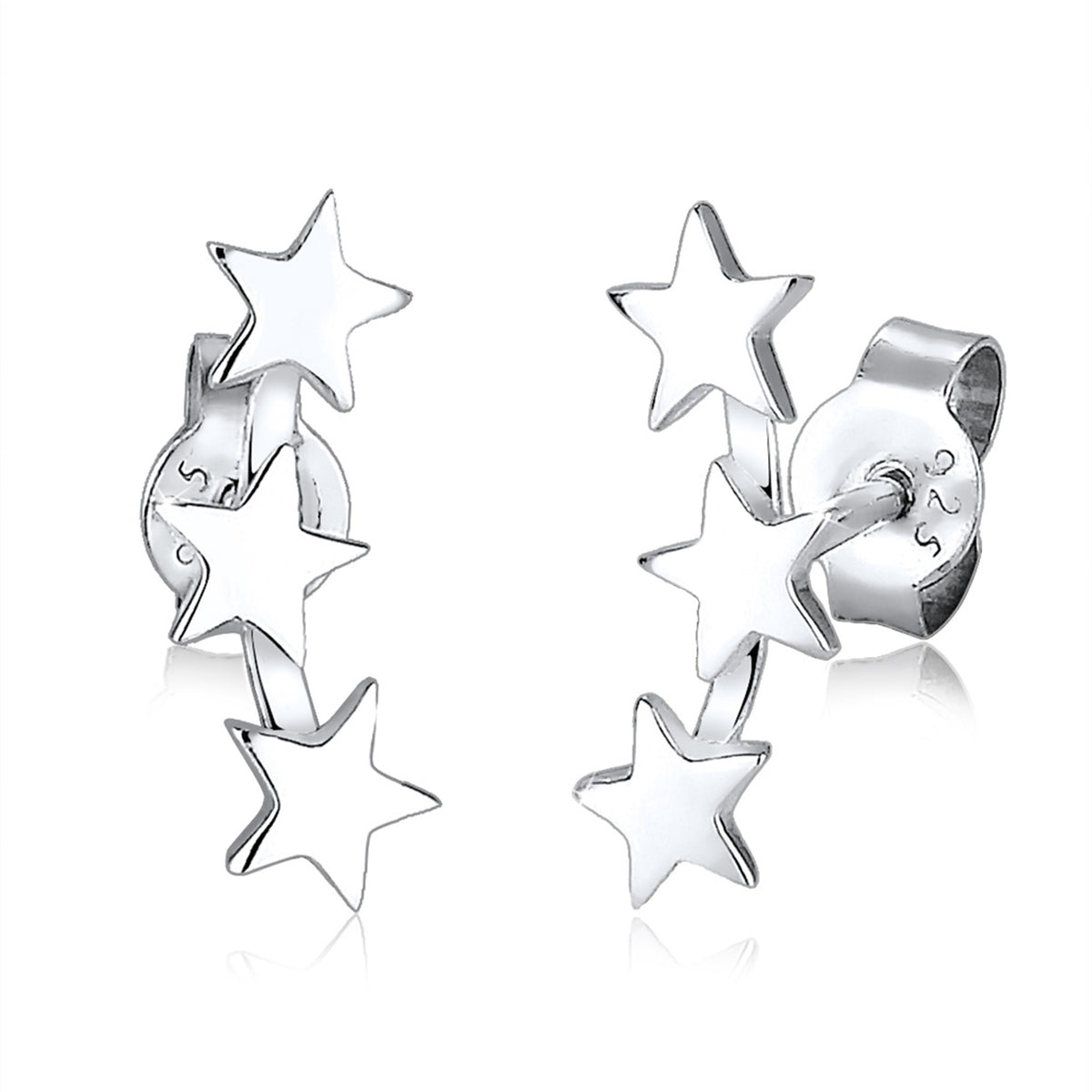 Silber - Elli | Ohrstecker Astro | 925er Sterling Silber