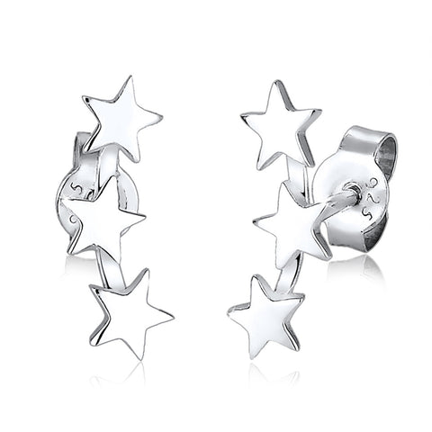 Silber - Elli | Ohrstecker Astro | 925er Sterling Silber
