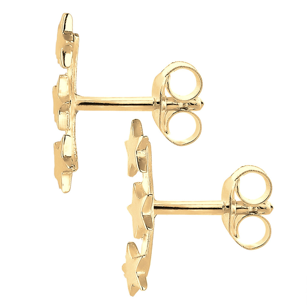 Gold - Elli | Ohrstecker Astro | 925 Sterling Silber vergoldet