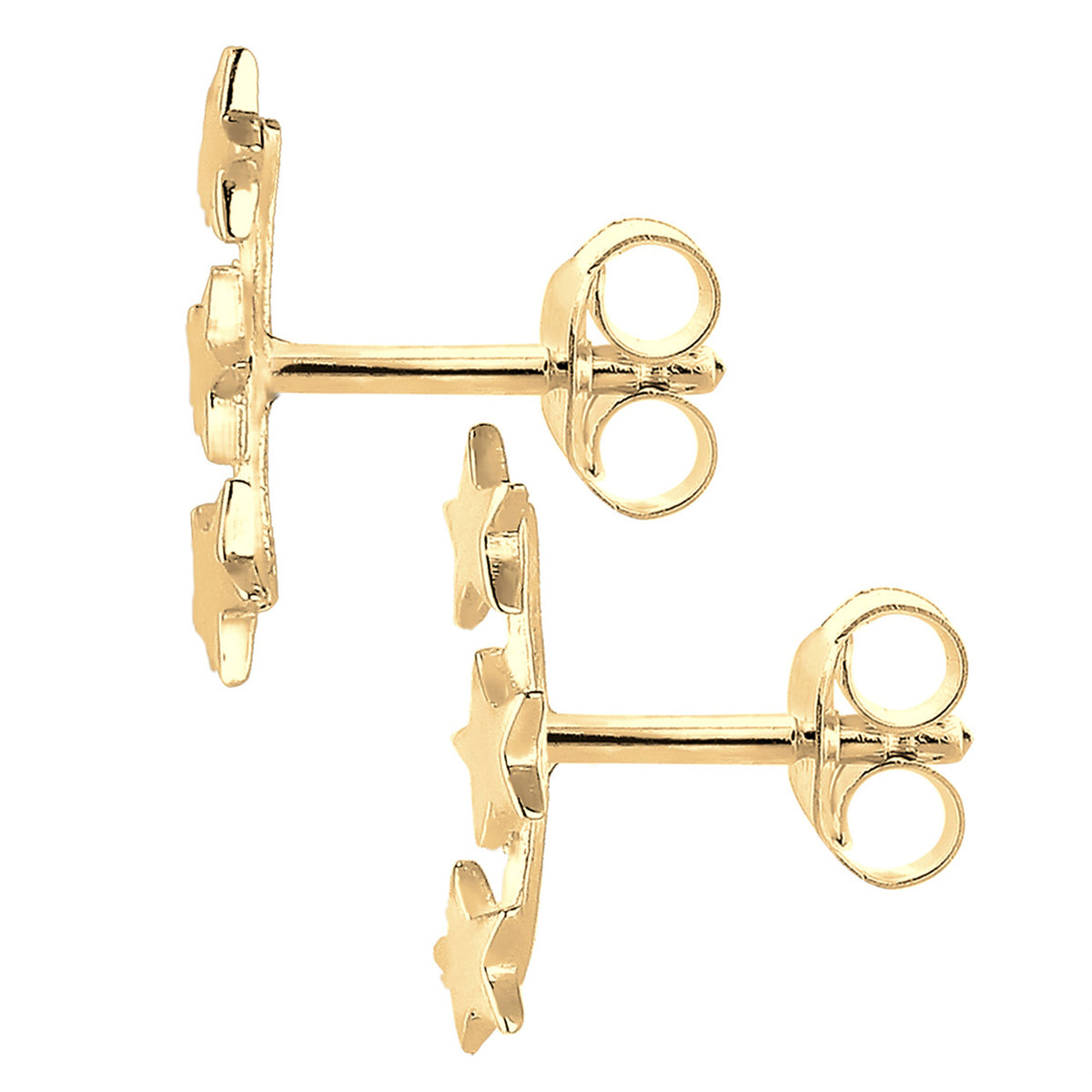 Gold - Elli | Ohrstecker Astro | 925 Sterling Silber vergoldet