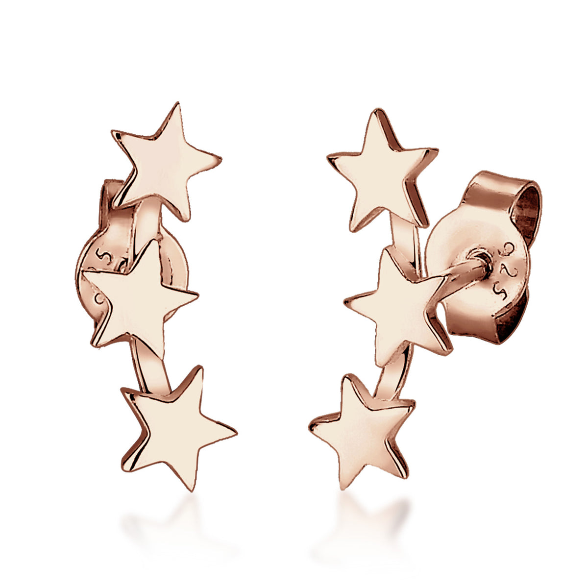 Roségold - Elli | Ohrstecker Astro | 925 Sterling Silber Rosegold