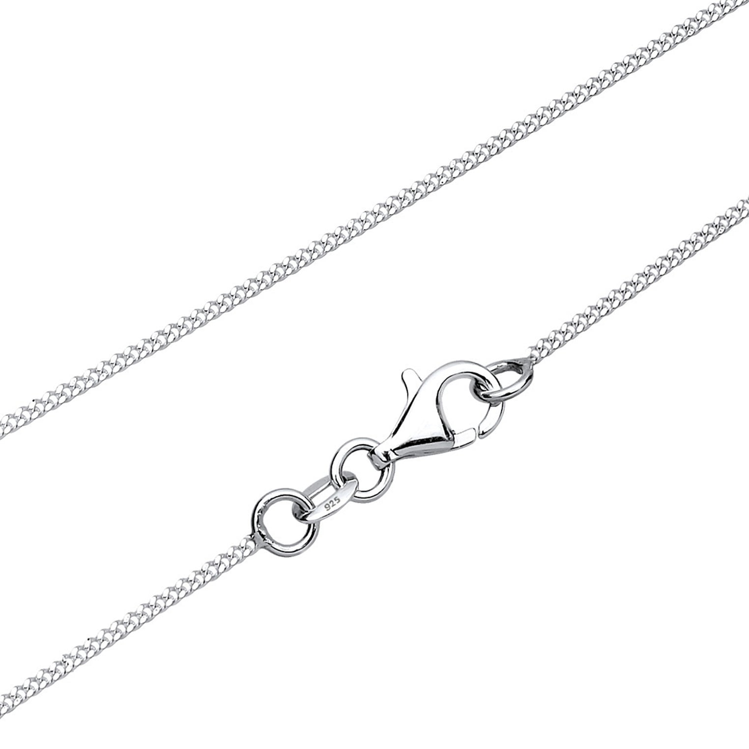 Silber - Elli | Halskette Brezel | Mit Kristallen von Swarovski® (Weiß) | 925er Sterling Silber