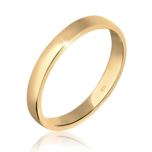 Gold - Elli | Bandring | 925 Sterling Silber vergoldet