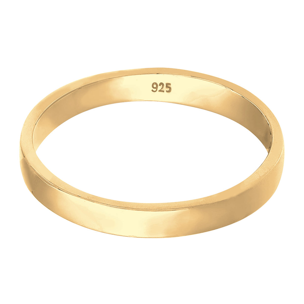 Gold - Elli | Bandring | 925 Sterling Silber vergoldet