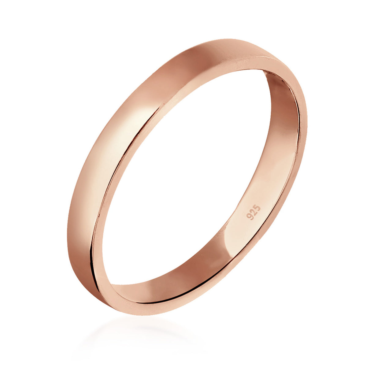 Roségold - Elli | Bandring | 925 Sterling Silber Rosegold