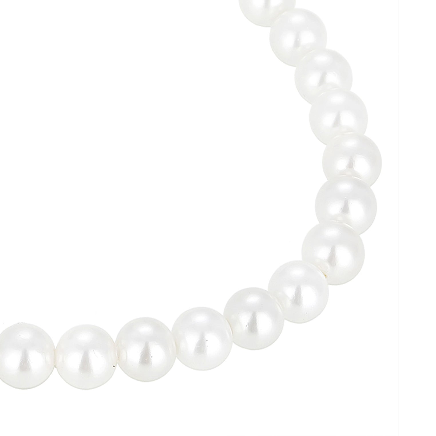 Weiß - Elli | Armband Herz | Mit Kristallen von Swarovski® & Perle | 925er Sterling Silber