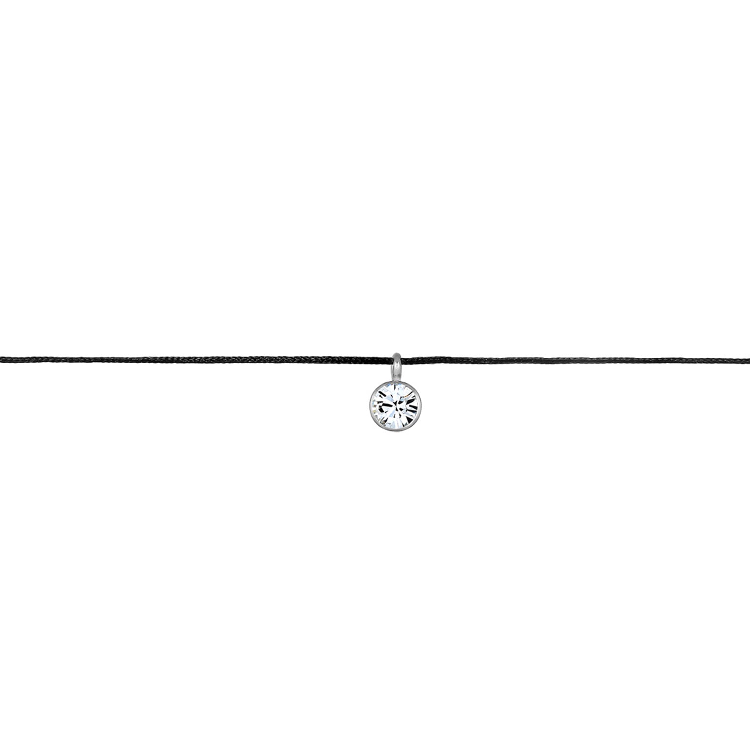 Silber - Elli | Choker | Mit Kristallen von Swarovski® (Weiß) | 925er Sterling Silber