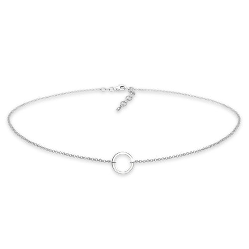 Silber - Elli | Choker Kreis Geo | 925er Sterling Silber