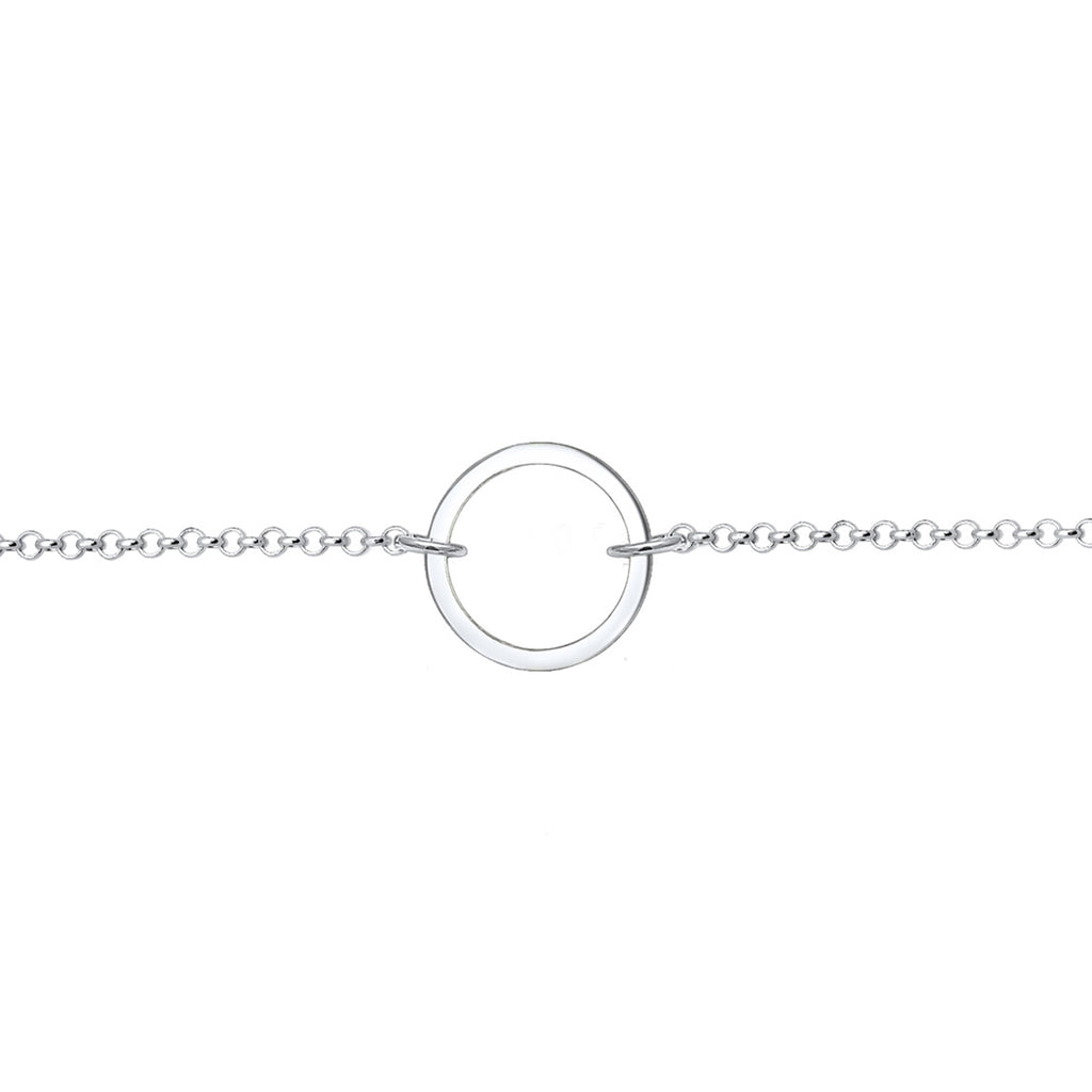Silber - Elli | Choker Kreis Geo | 925er Sterling Silber