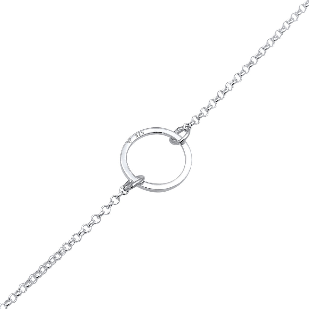 Silber - Elli | Choker Kreis Geo | 925er Sterling Silber