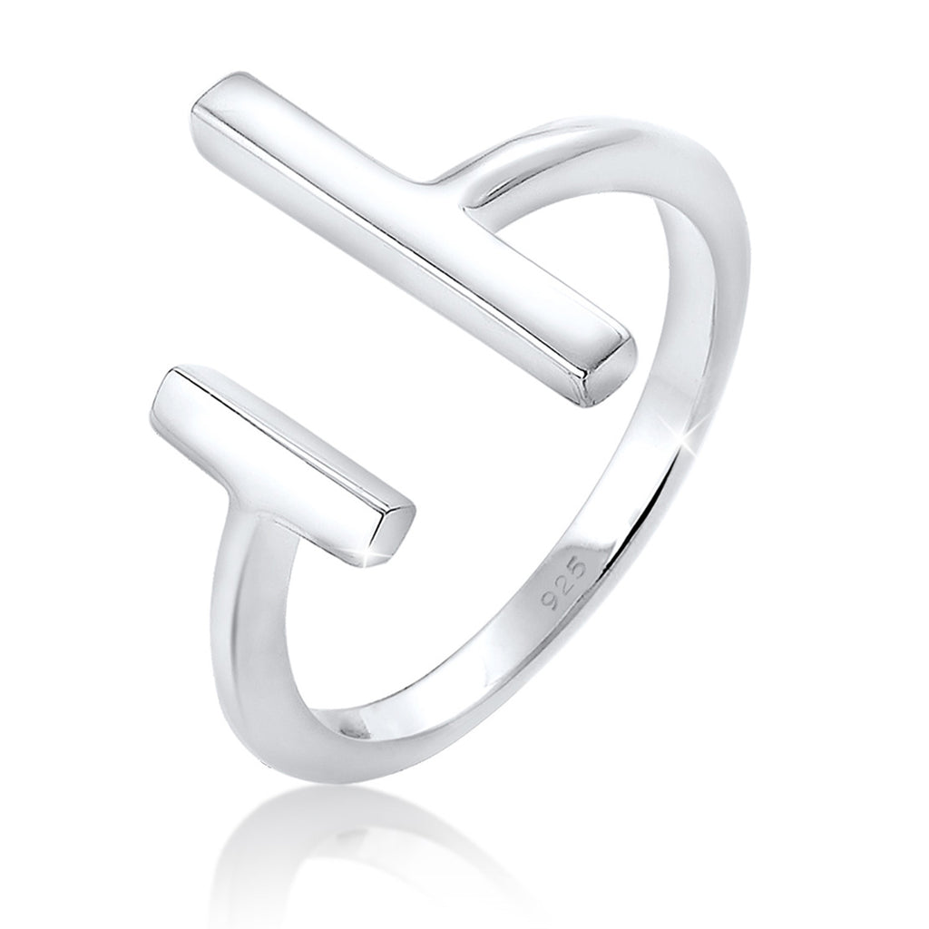 Silber - Elli | Ring Geo offen | 925er Sterling Silber