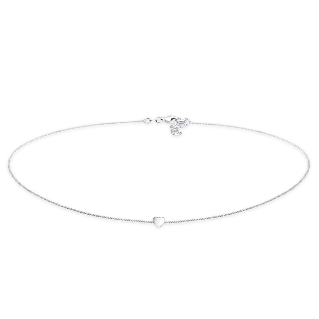 Silber - Elli | Choker Herz | 925er Sterling Silber