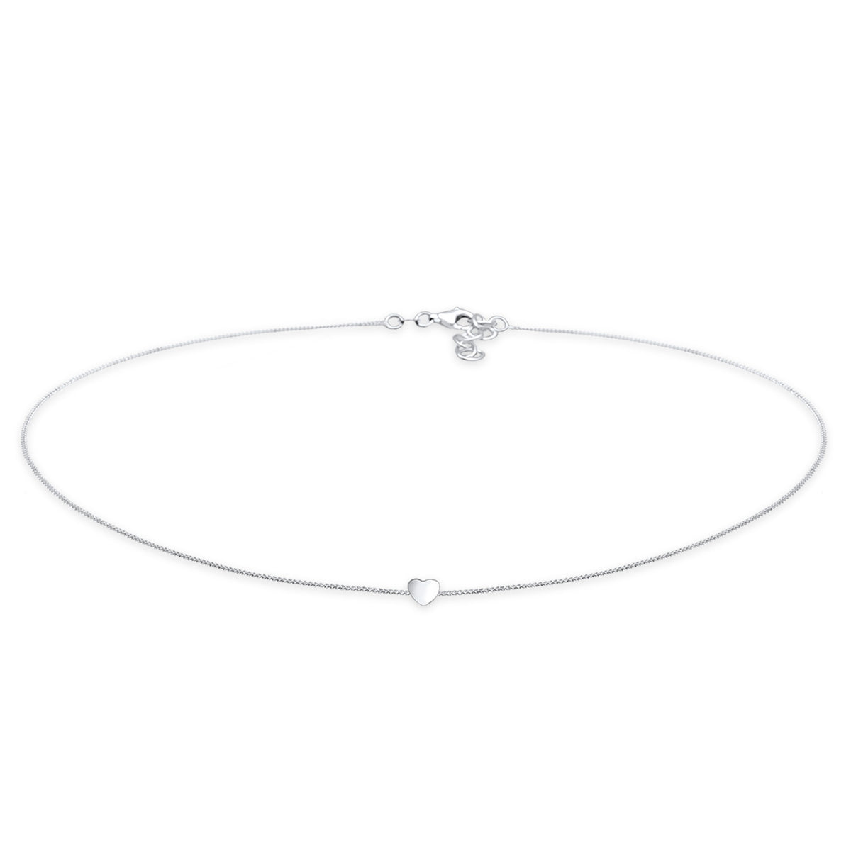 Silber - Elli | Choker Herz | 925er Sterling Silber