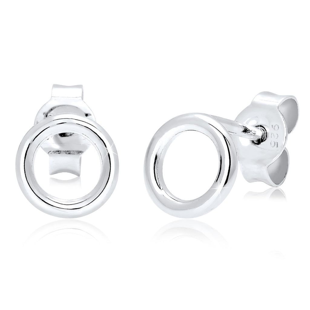 Silber - Elli | Ohrstecker Geo | 925er Sterling Silber