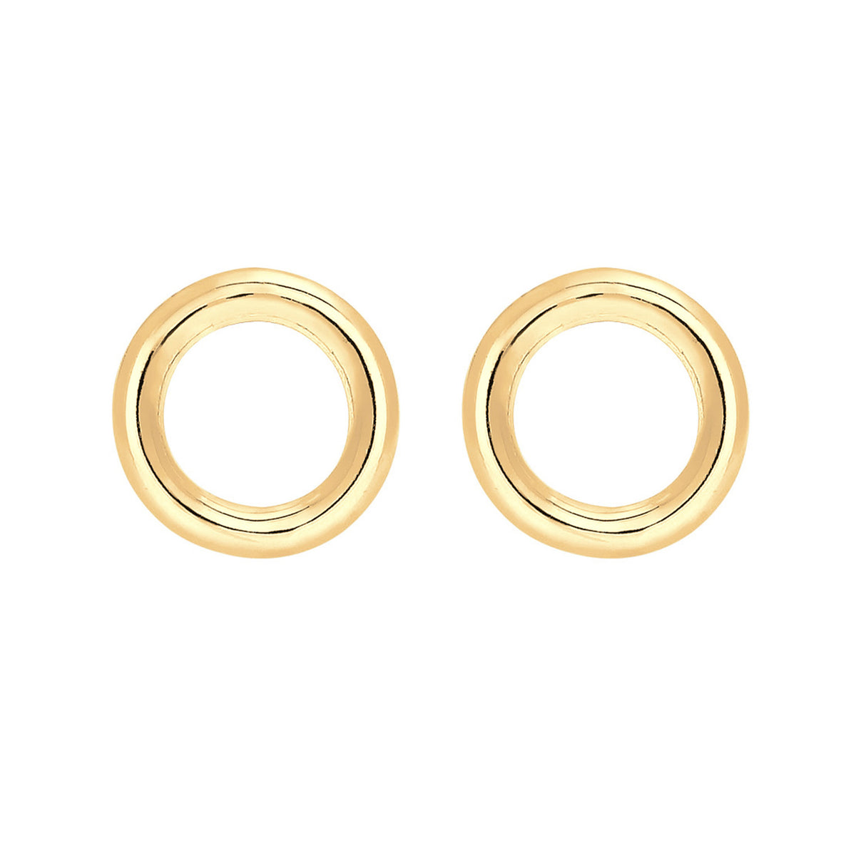 Gold - Elli | Ohrstecker Geo | 925 Sterling Silber vergoldet