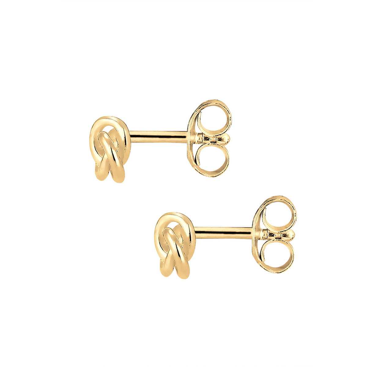 Gold - Elli PREMIUM | Ohrstecker Knoten | 585 Gelbgold