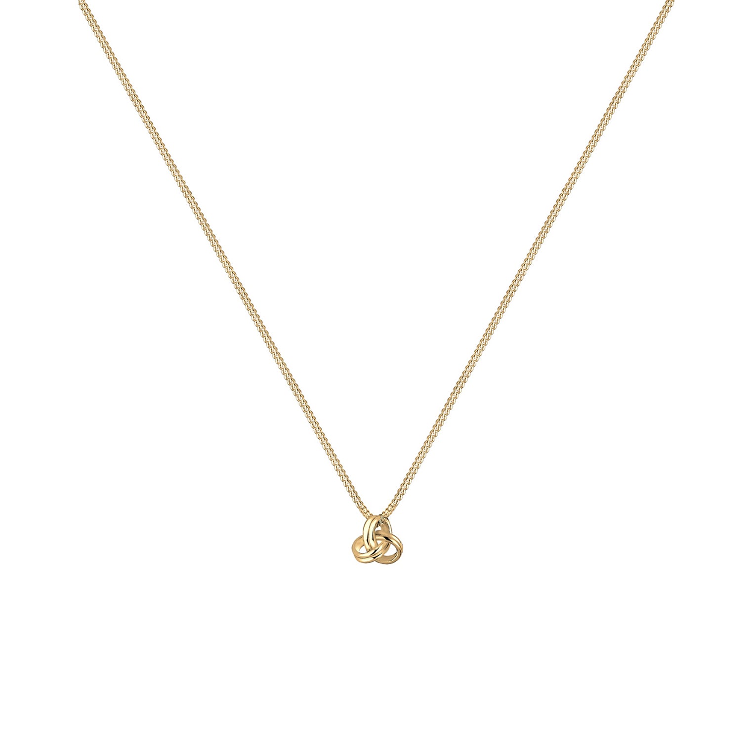 Gold - Elli PREMIUM | Halskette Knoten | 585 Gelbgold