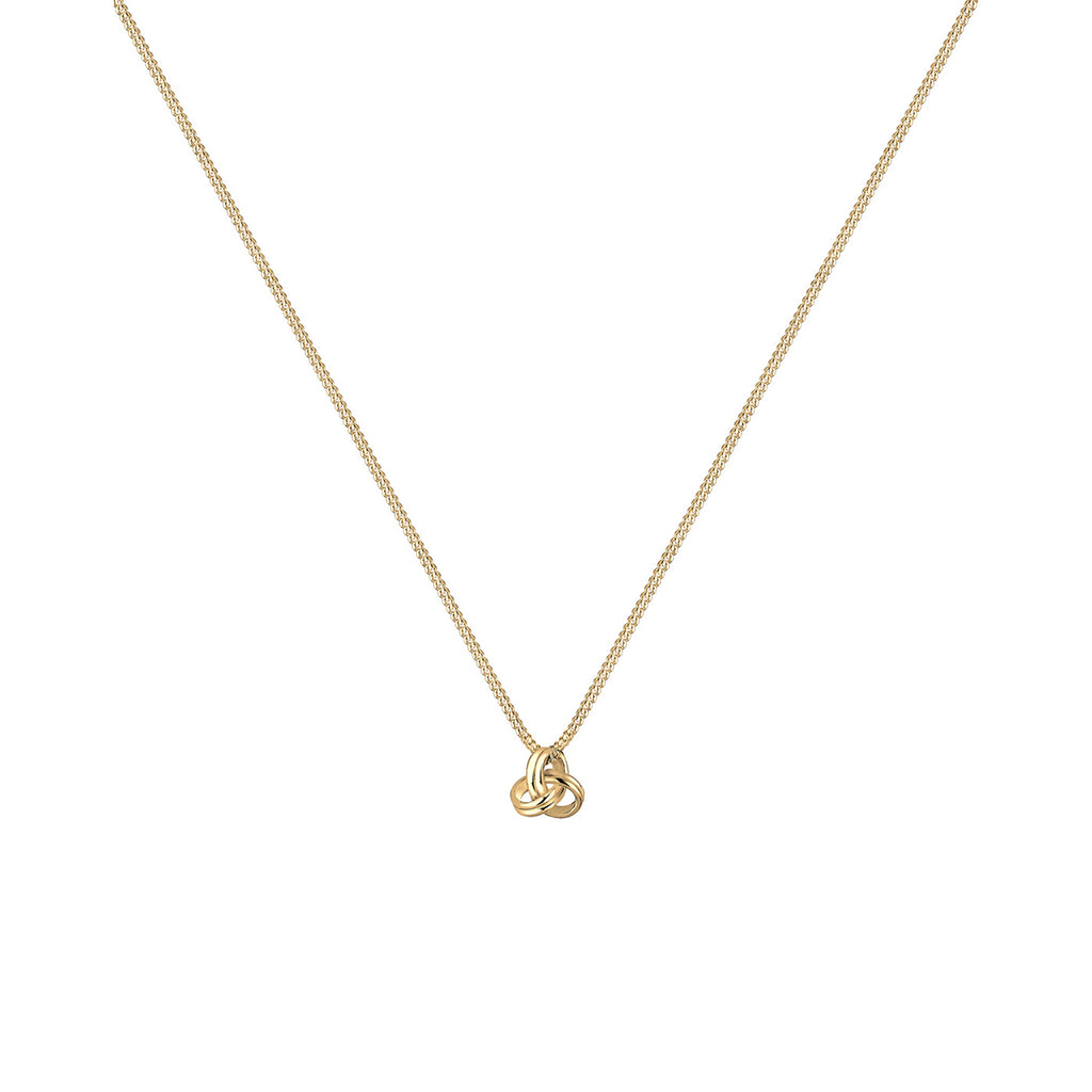 Gold - Elli PREMIUM | Halskette Knoten | 585 Gelbgold
