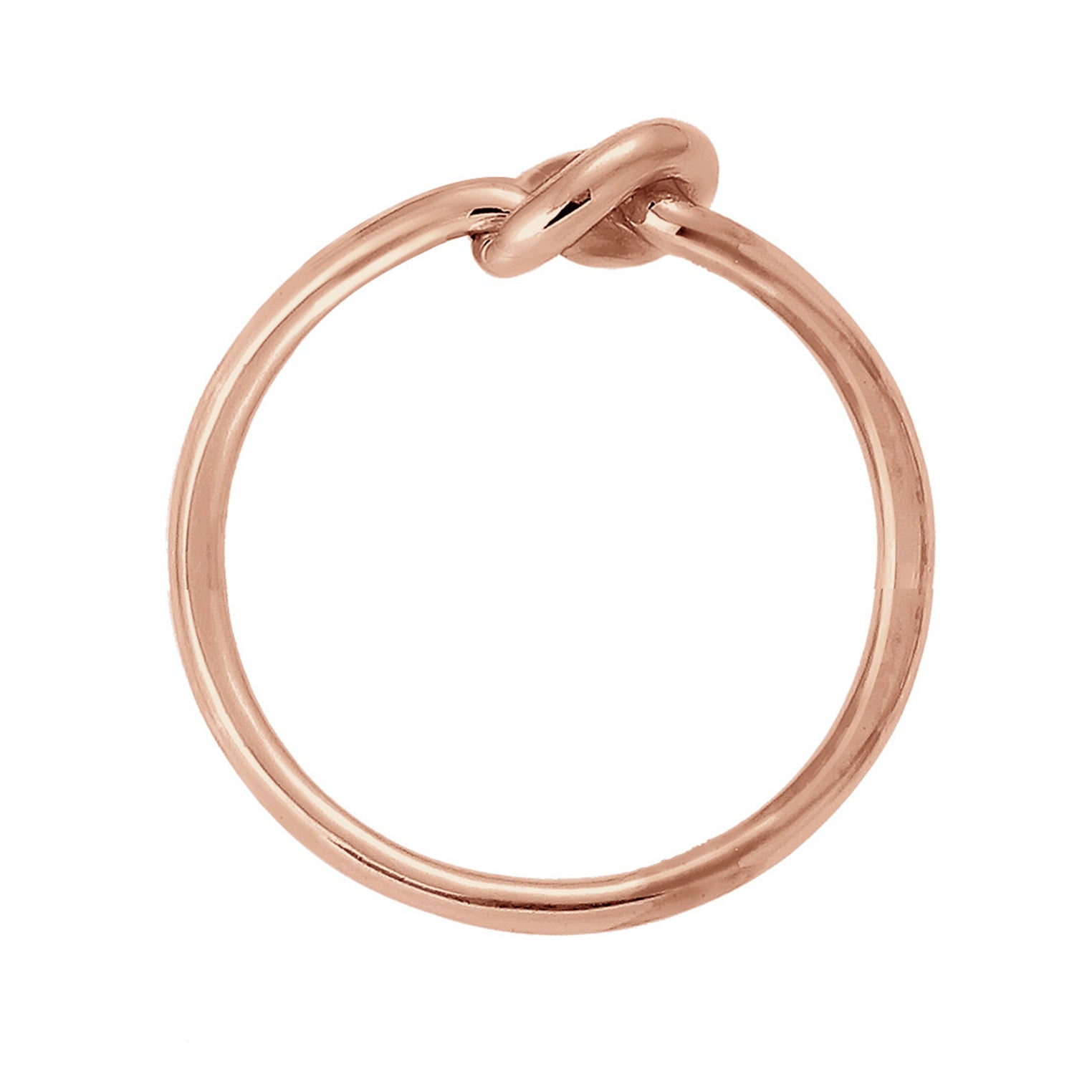 Roségold - Elli | Ring Knoten | 925 Sterling Silber Rosegold