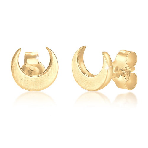 Gold - Elli | Ohrstecker Astro | 925 Sterling Silber vergoldet