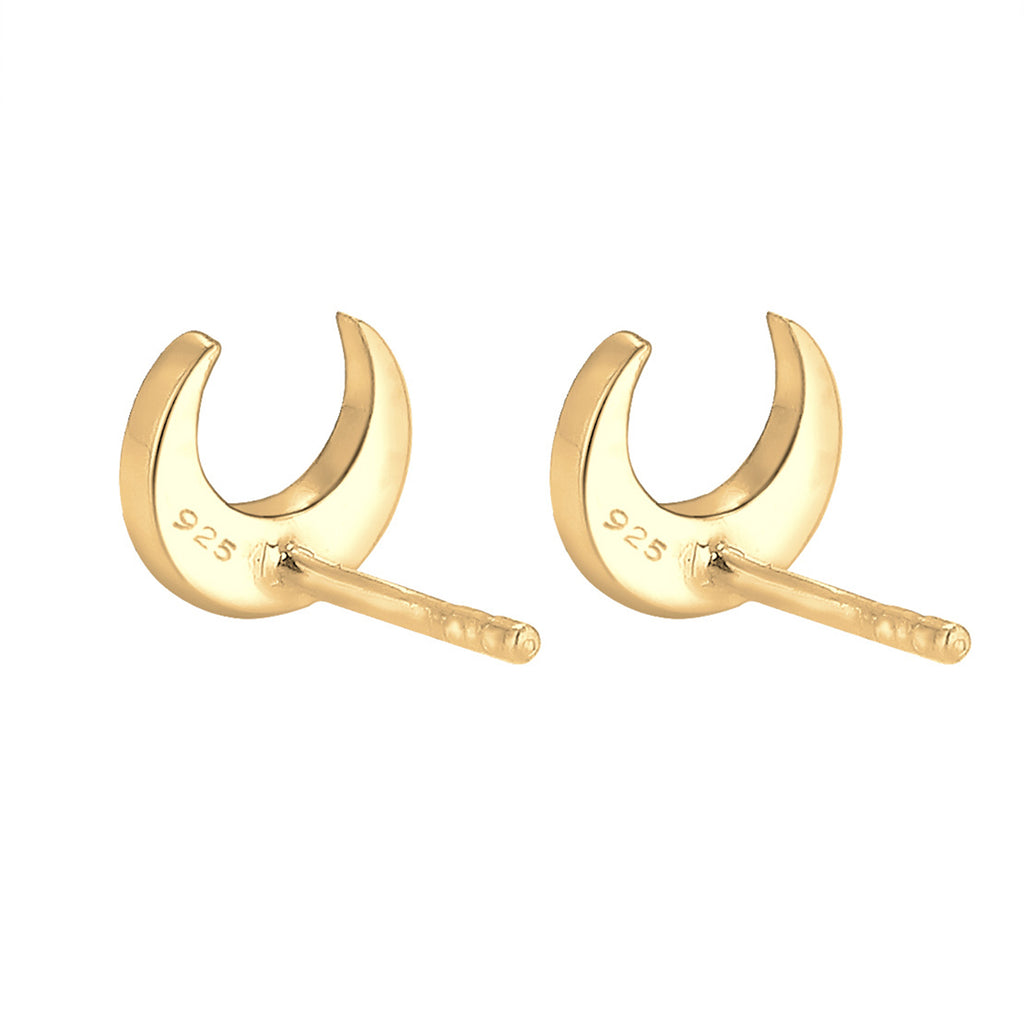Gold - Elli | Ohrstecker Astro | 925 Sterling Silber vergoldet
