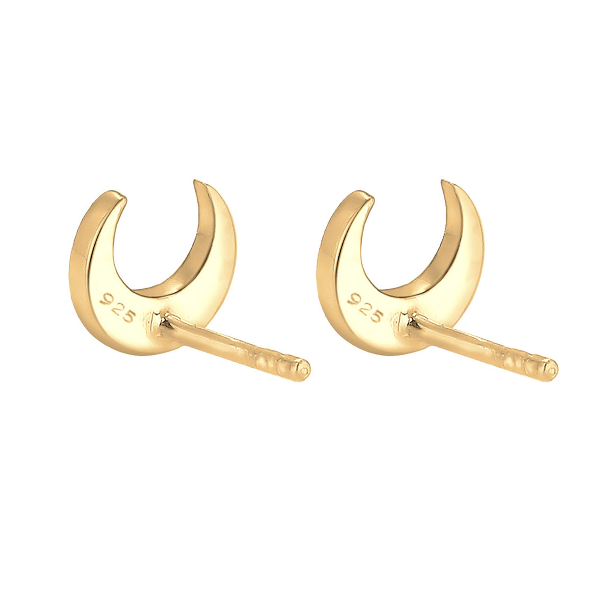 Gold - Elli | Ohrstecker Astro | 925 Sterling Silber vergoldet