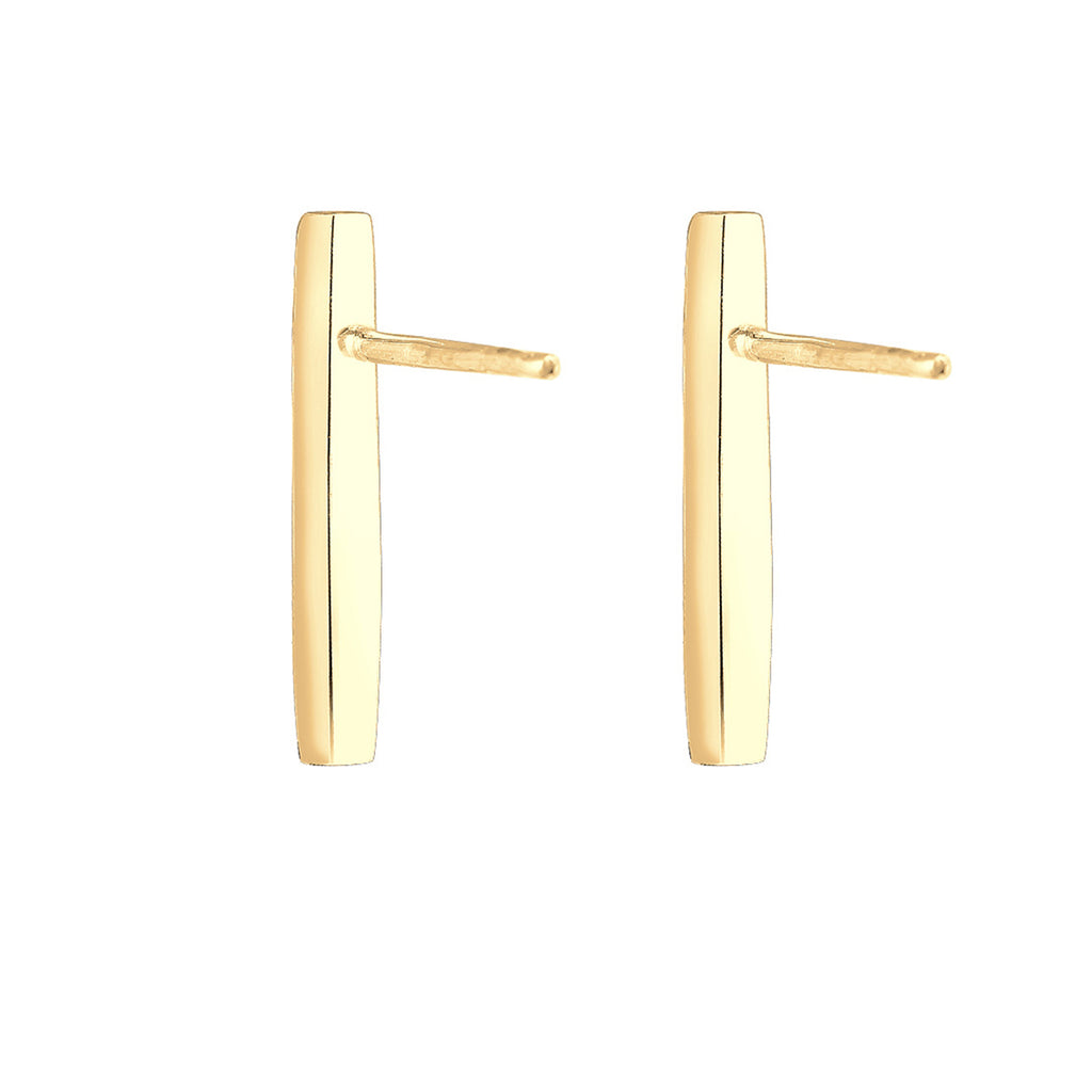 Gold - Elli | Ohrstecker Geo | 925 Sterling Silber vergoldet