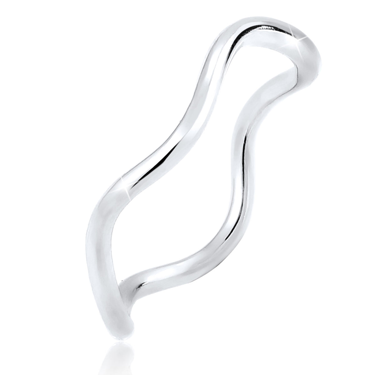 Silber - Elli | Ring Welle | 925er Sterling Silber