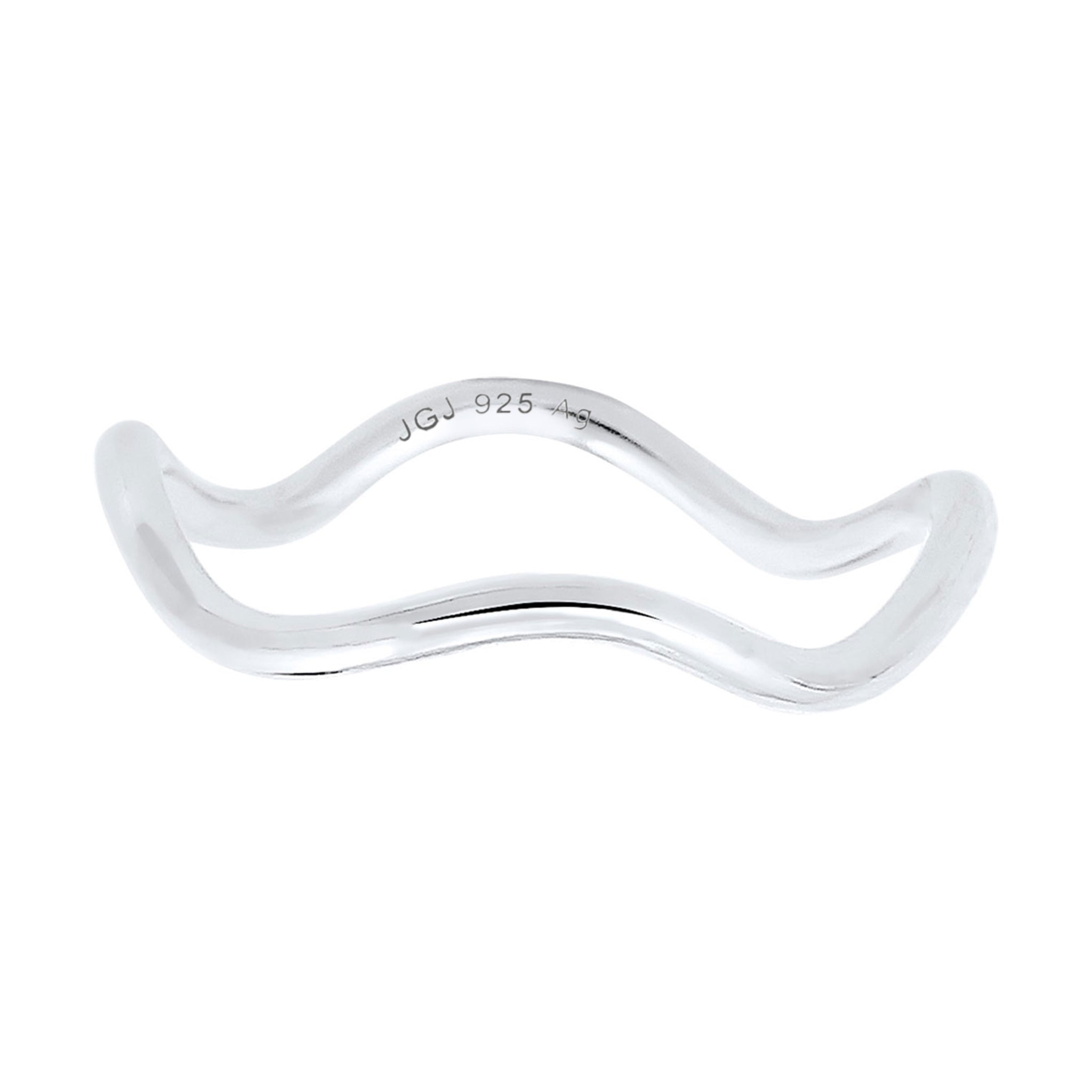 Silber - Elli | Ring Welle | 925er Sterling Silber