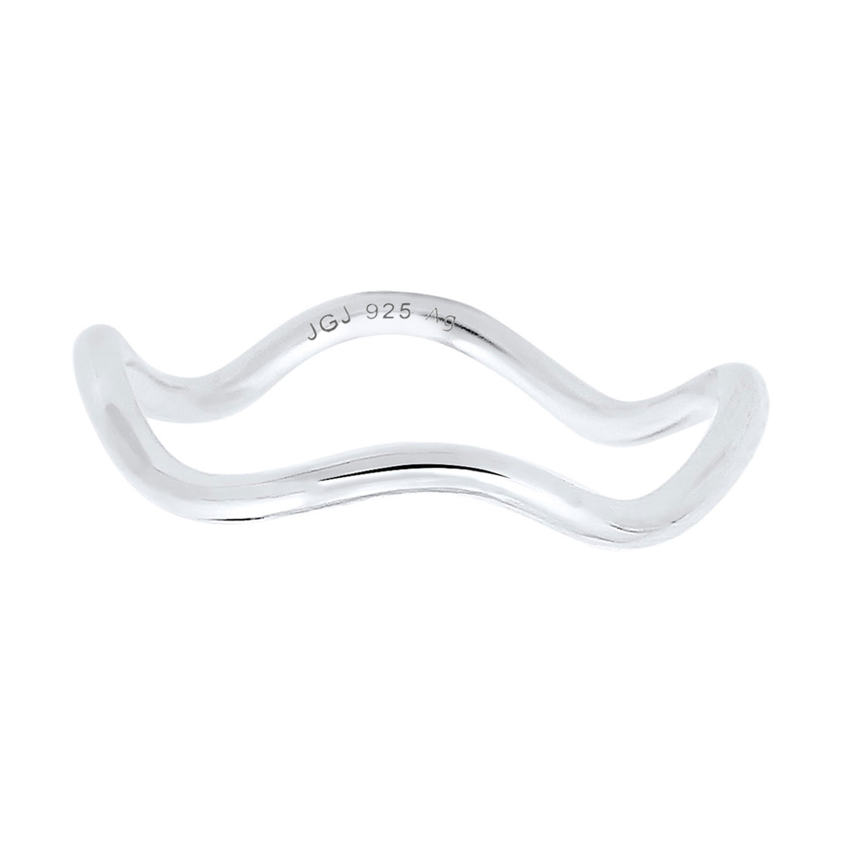Silber - Elli | Ring Welle | 925er Sterling Silber