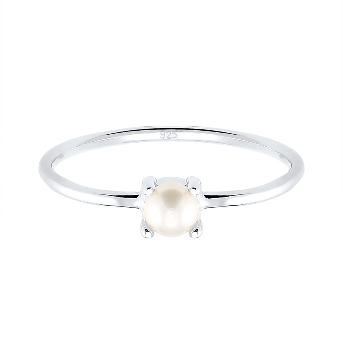 Silber - Elli | Ring | Süßwasserperle | 925er Sterling Silber