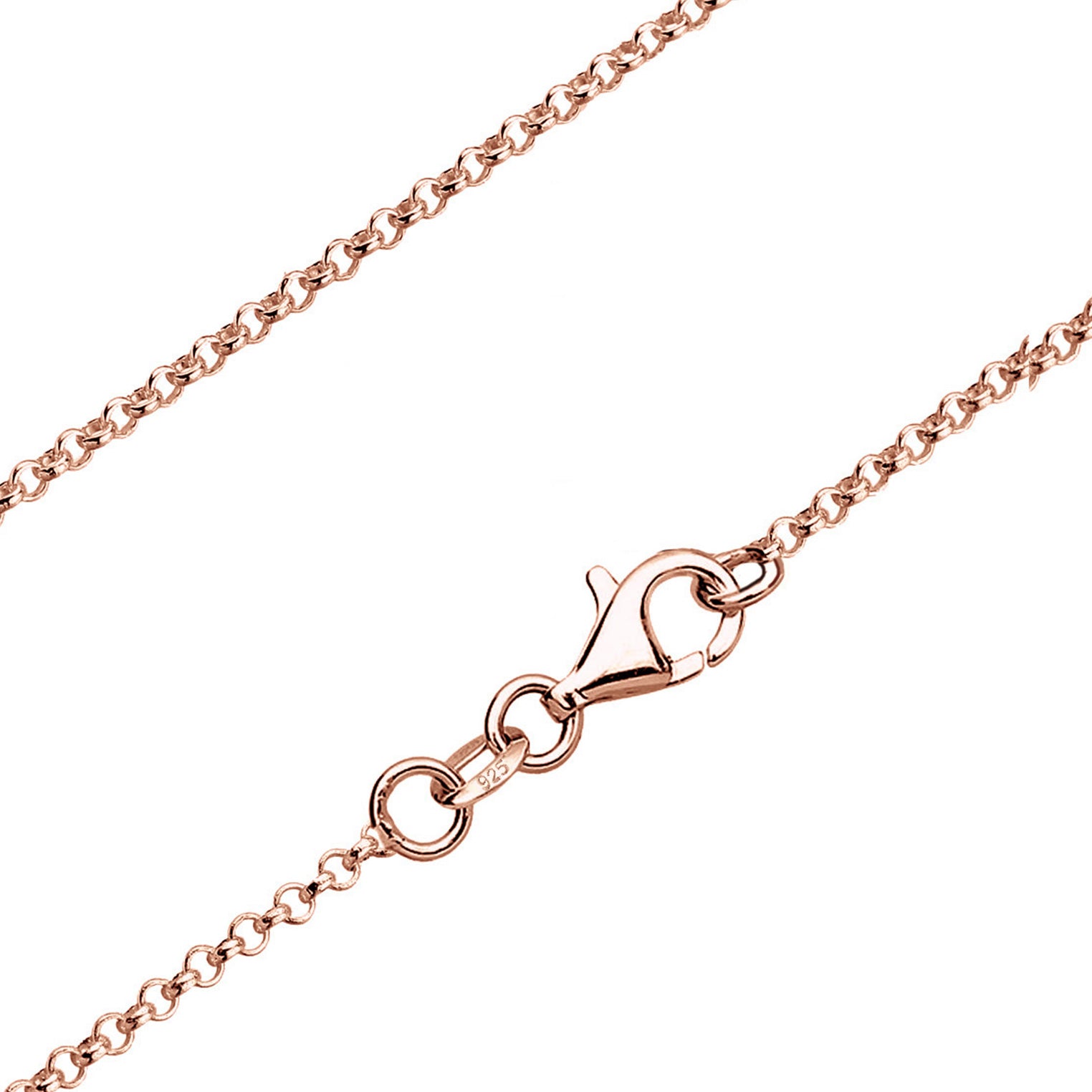 Roségold - Elli | Halskette Herzen | 925 Sterling Silber Rosevergoldet