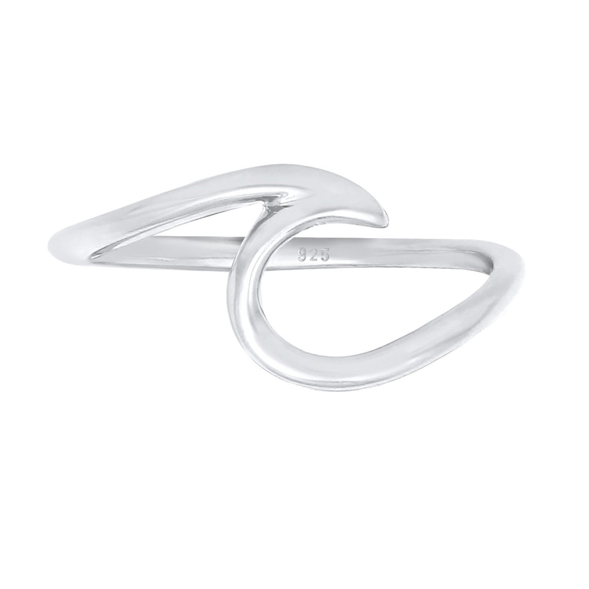 Silber - Elli | Ring Welle | 925er Sterling Silber