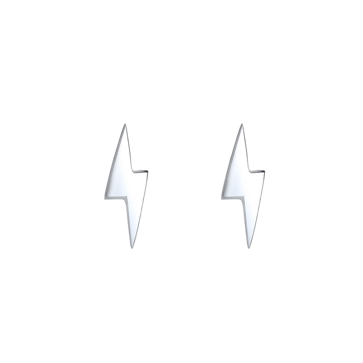 Silber - Elli | Ohrstecker Blitz | 925er Sterling Silber