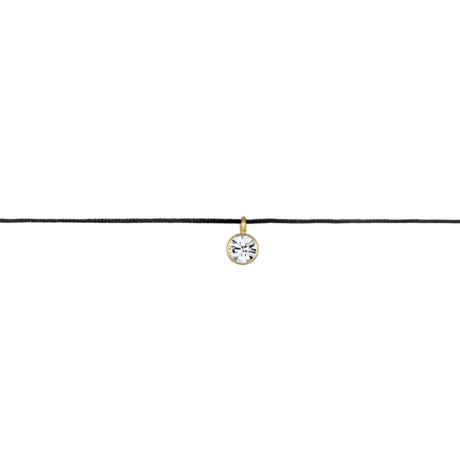 Gold - Elli | Choker | Mit Kristallen von Swarovski® (Weiß) | 925 Sterling Silber vergoldet