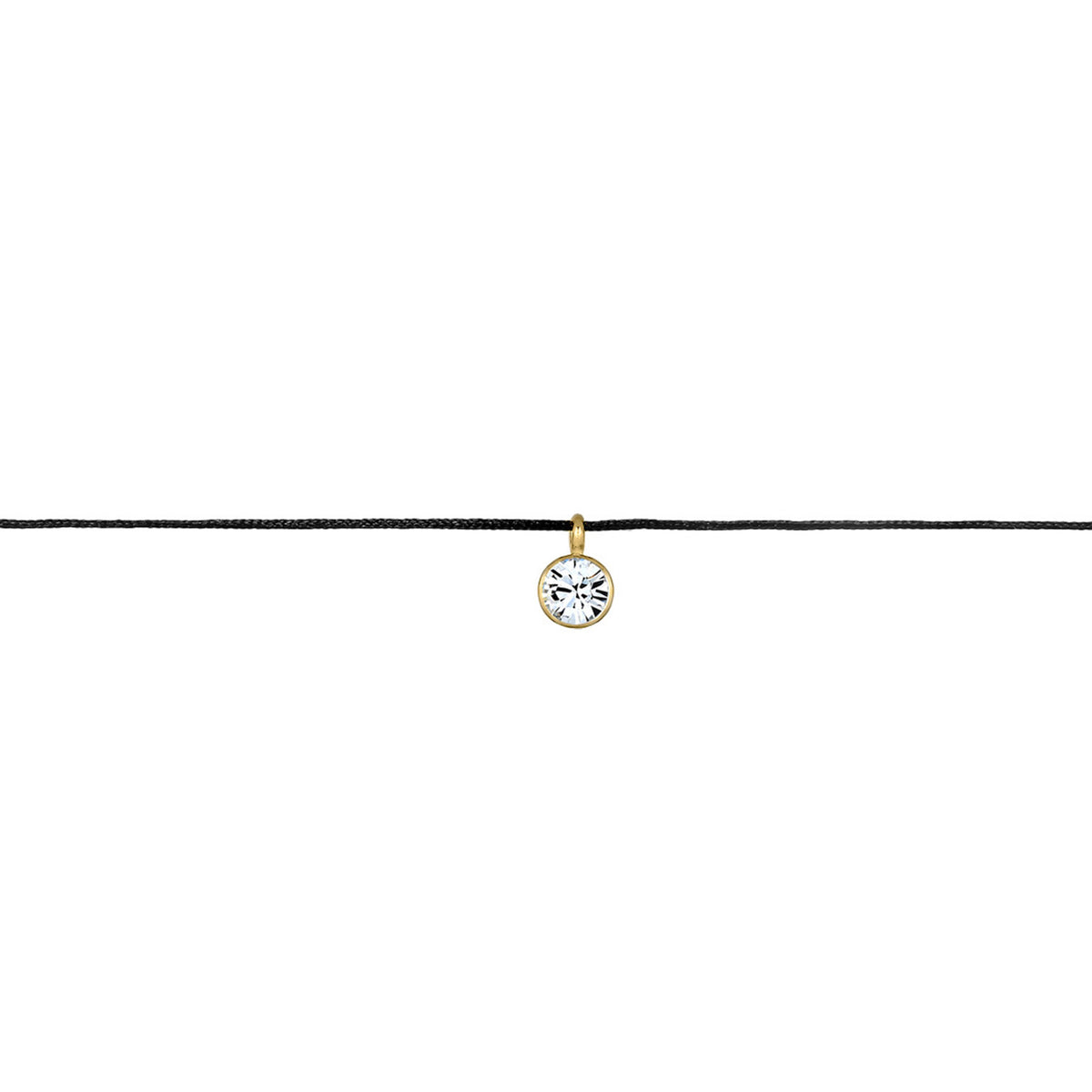 Gold - Elli | Choker | Mit Kristallen von Swarovski® (Weiß) | 925 Sterling Silber vergoldet