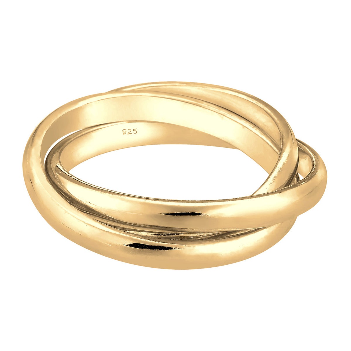 Gold - Elli | Wickelring | 925 Sterling Silber vergoldet