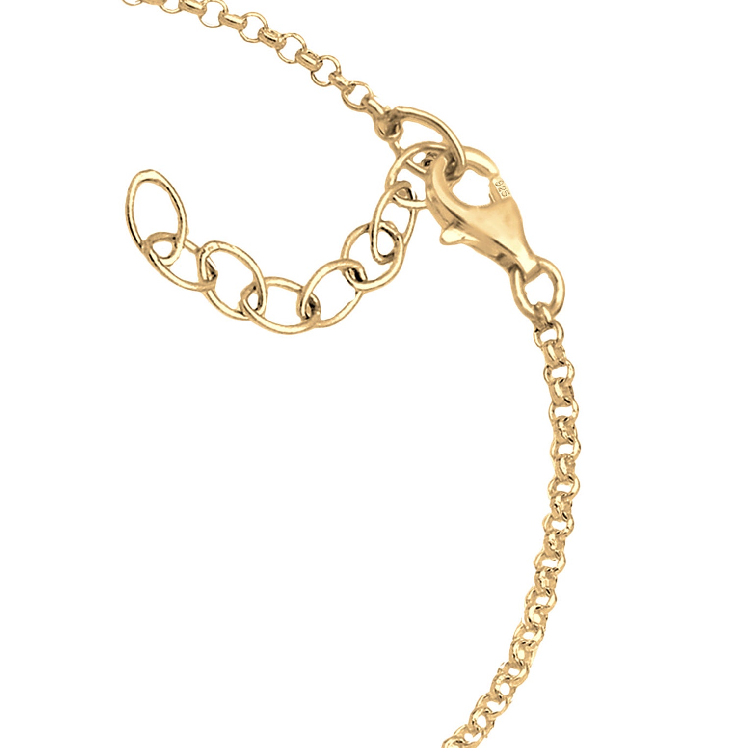 Gold - Elli | Armband Kreuz | Mit Kristallen von Swarovski® (Weiß) | 925 Sterling Silber vergoldet