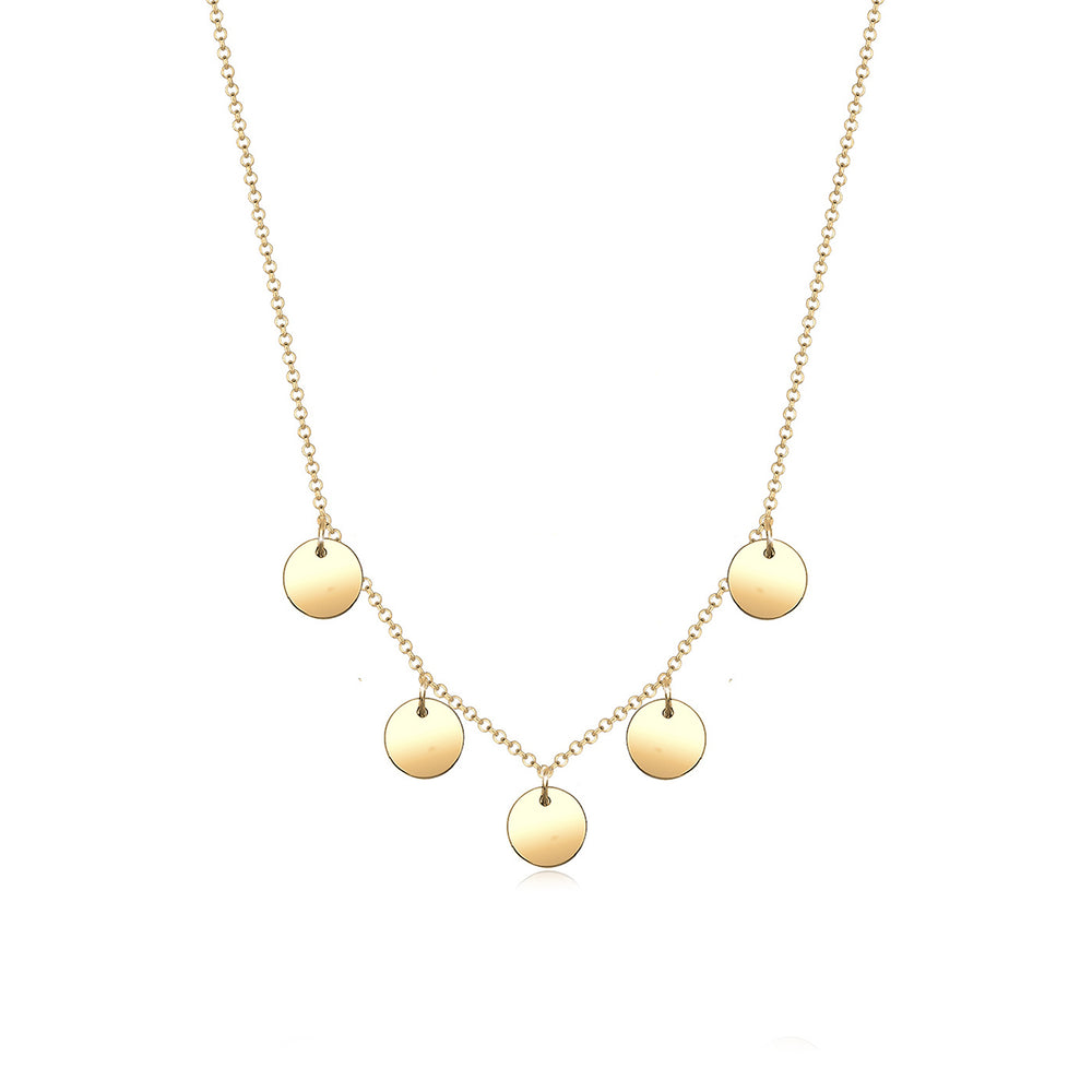 Halskette Plättchen Geo