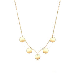 Halskette Plättchen Geo