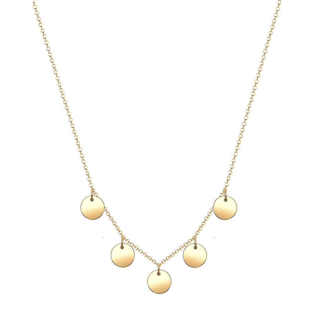 Halskette Plättchen Geo