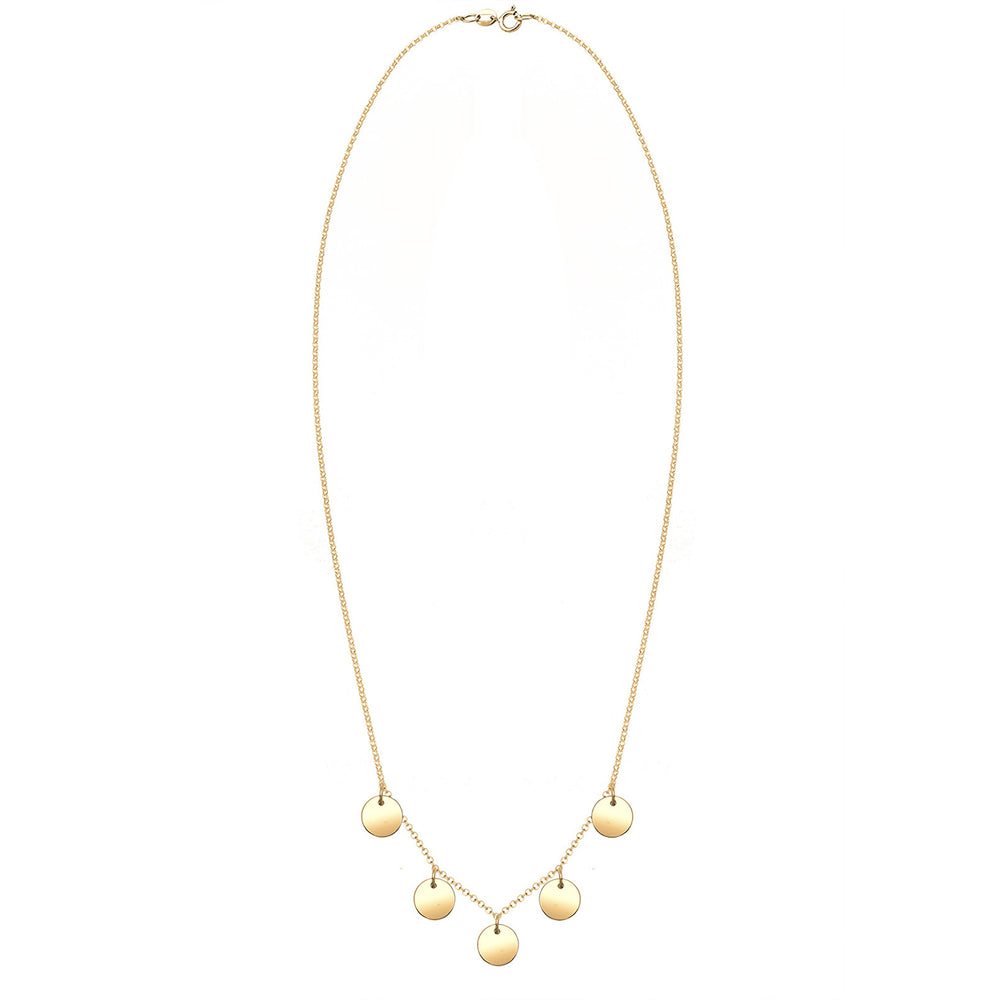 Halskette Plättchen Geo