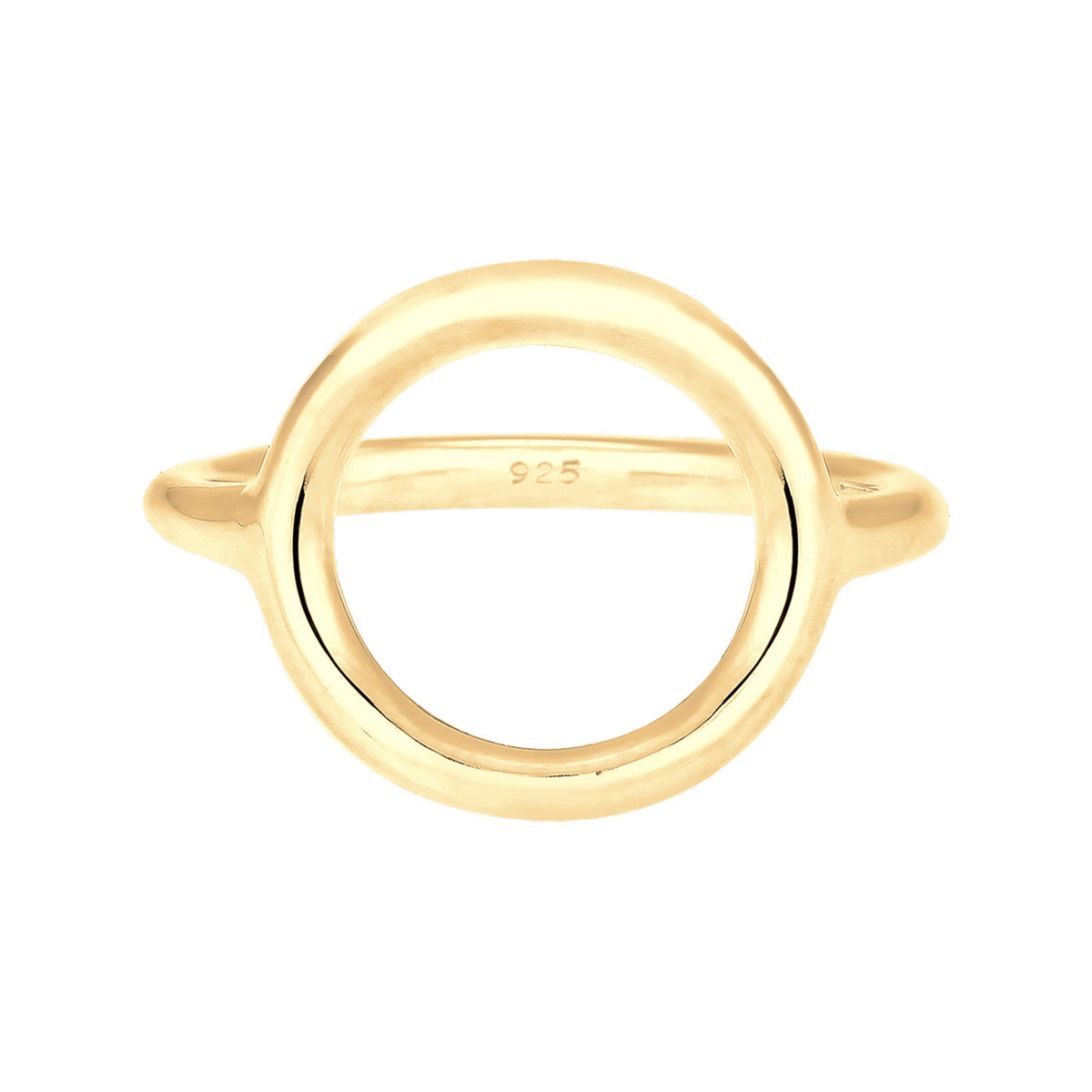 Gold - Elli | Ring Geo | 925 Sterling Silber vergoldet